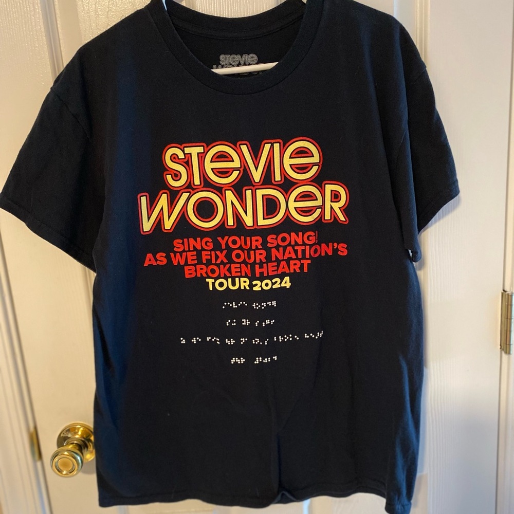 Stevie Wonder 2024 concert tour tee